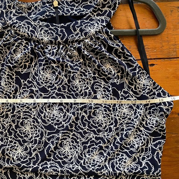 Tommy Hilfiger Navy /White Sleeveless Floral Dress Sz:6 NWOT - Picture 10 of 12